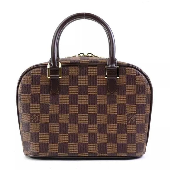 Auth LOUIS VUITTON Damier Sarria Mini Handbag Brown - Picture 3 of 13
